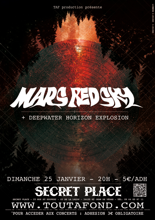 Mars Red Sky + Deepwater Horison Explosion@Secret Place