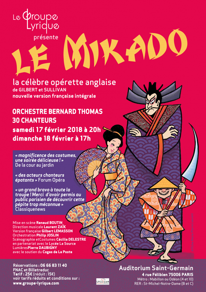 Le Mikado, célèbre opérette de Gilbert & Sullivan - version française intégrale