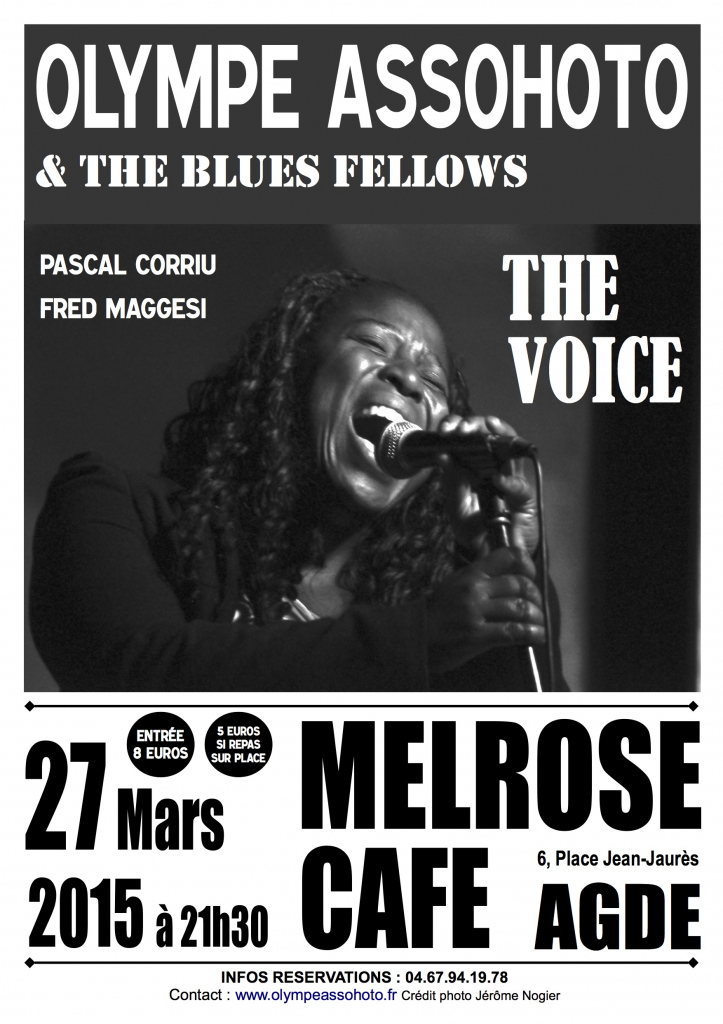 OLYMPE ASSOHOTO & THE BLUES FELLOWS AVEC OLYMPE ASSOHOTO DE THE VOICE