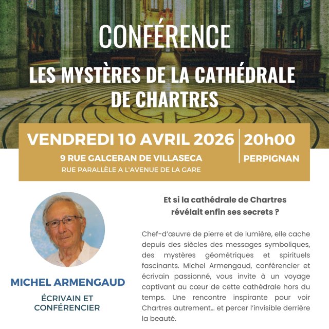 Conférence Michel Armengaud : Les mystères de la cathédrale de Chartes 