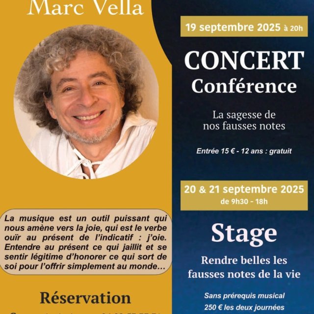 Marc Vella - Concert et Stage