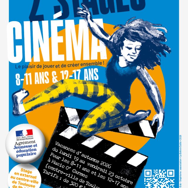Stages cinéma ados à Toulouse octobre 2026