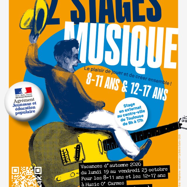 Stage musique ado à Toulouse octobre 2026